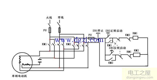 單相電機(jī)正反轉(zhuǎn)接線(xiàn)法四線(xiàn)