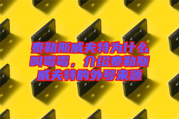 泰勒斯威夫特為什么叫霉霉，介紹泰勒斯威夫特的外號來源