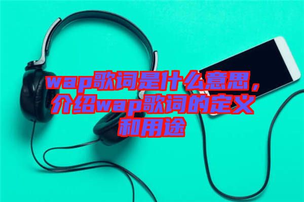 wap歌詞是什么意思，介紹wap歌詞的定義和用途