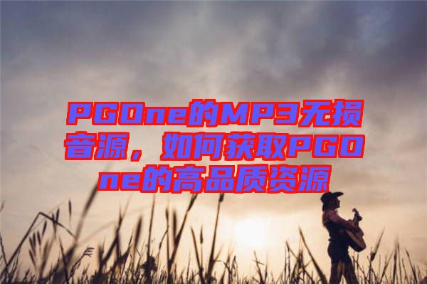 PGOne的MP3無損音源，如何獲取PGOne的高品質(zhì)資源