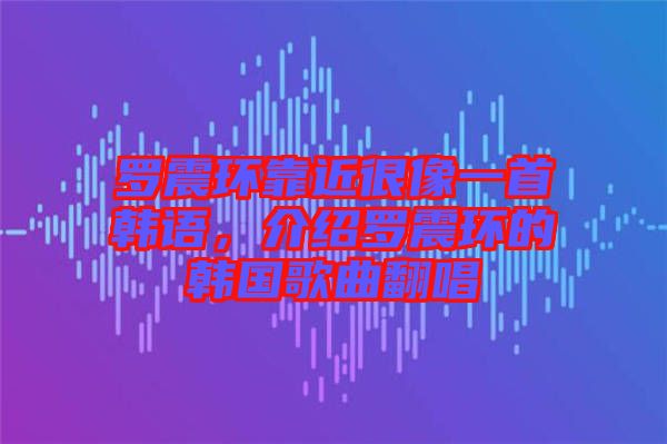 羅震環(huán)靠近很像一首韓語，介紹羅震環(huán)的韓國歌曲翻唱