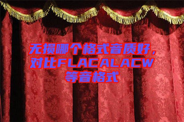 無損哪個(gè)格式音質(zhì)好，對(duì)比FLACALACW等音格式