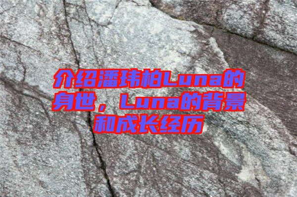 介紹潘瑋柏Luna的身世，Luna的背景和成長經(jīng)歷