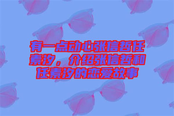 有一點(diǎn)動心張信哲任素汐，介紹張信哲和任素汐的戀愛故事