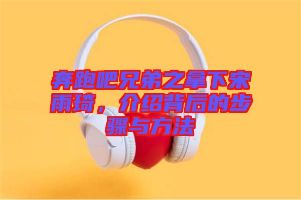 奔跑吧兄弟之拿下宋雨琦，介紹背后的步驟與方法