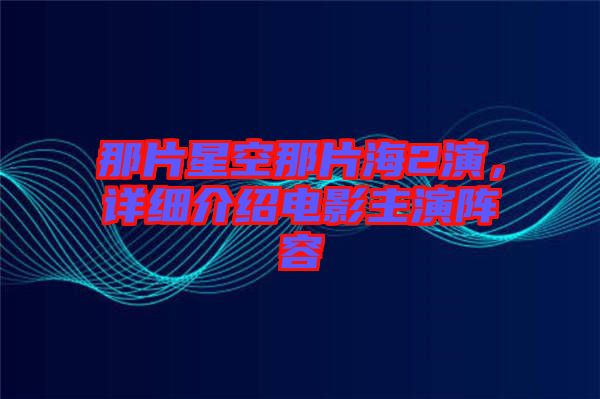 那片星空那片海2演，詳細(xì)介紹電影主演陣容