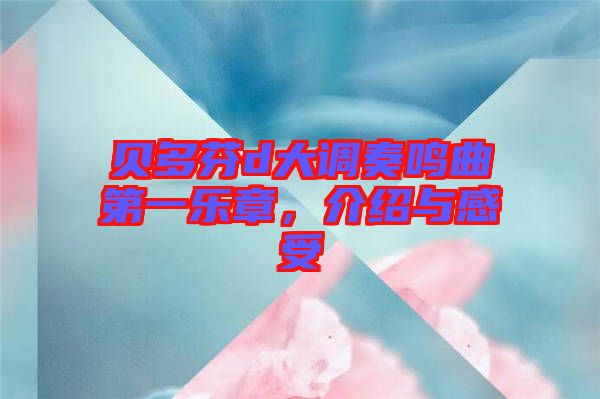 貝多芬d大調(diào)奏鳴曲第一樂章，介紹與感受