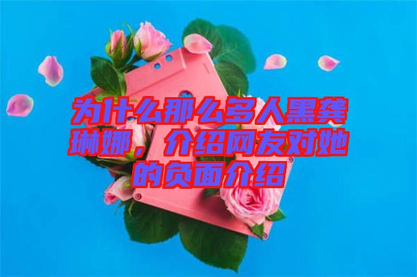 為什么那么多人黑龔琳娜，介紹網(wǎng)友對她的負(fù)面介紹