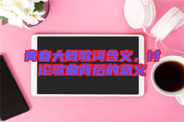 青春大概歌詞含義，討論歌曲背后的意義