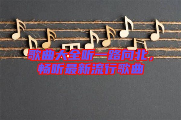 歌曲大全聽(tīng)一路向北，暢聽(tīng)最新流行歌曲