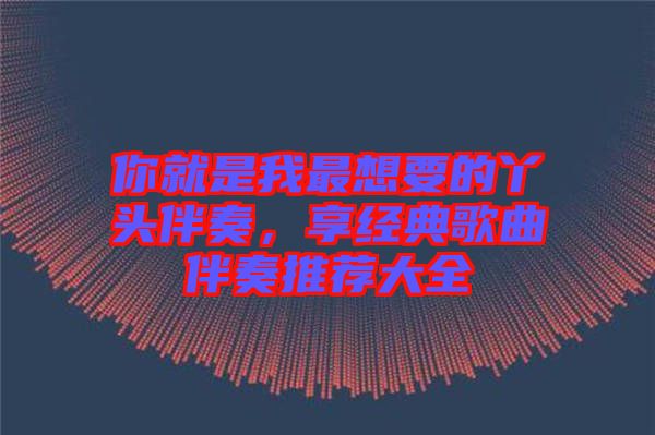 你就是我最想要的丫頭伴奏，享經(jīng)典歌曲伴奏推薦大全