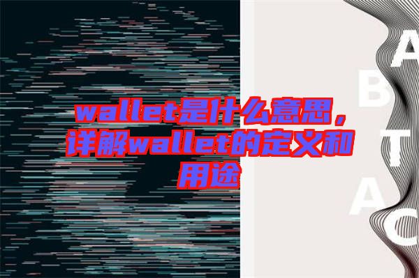 wallet是什么意思，詳解wallet的定義和用途