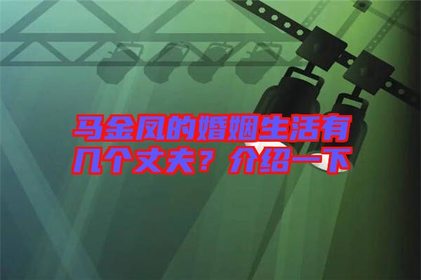 馬金鳳的婚姻生活有幾個(gè)丈夫？介紹一下