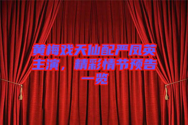 黃梅戲天仙配嚴(yán)鳳英主演，精彩情節(jié)預(yù)告一覽