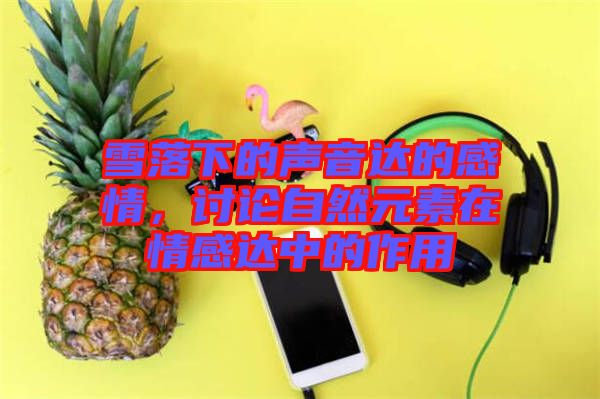 雪落下的聲音達(dá)的感情，討論自然元素在情感達(dá)中的作用